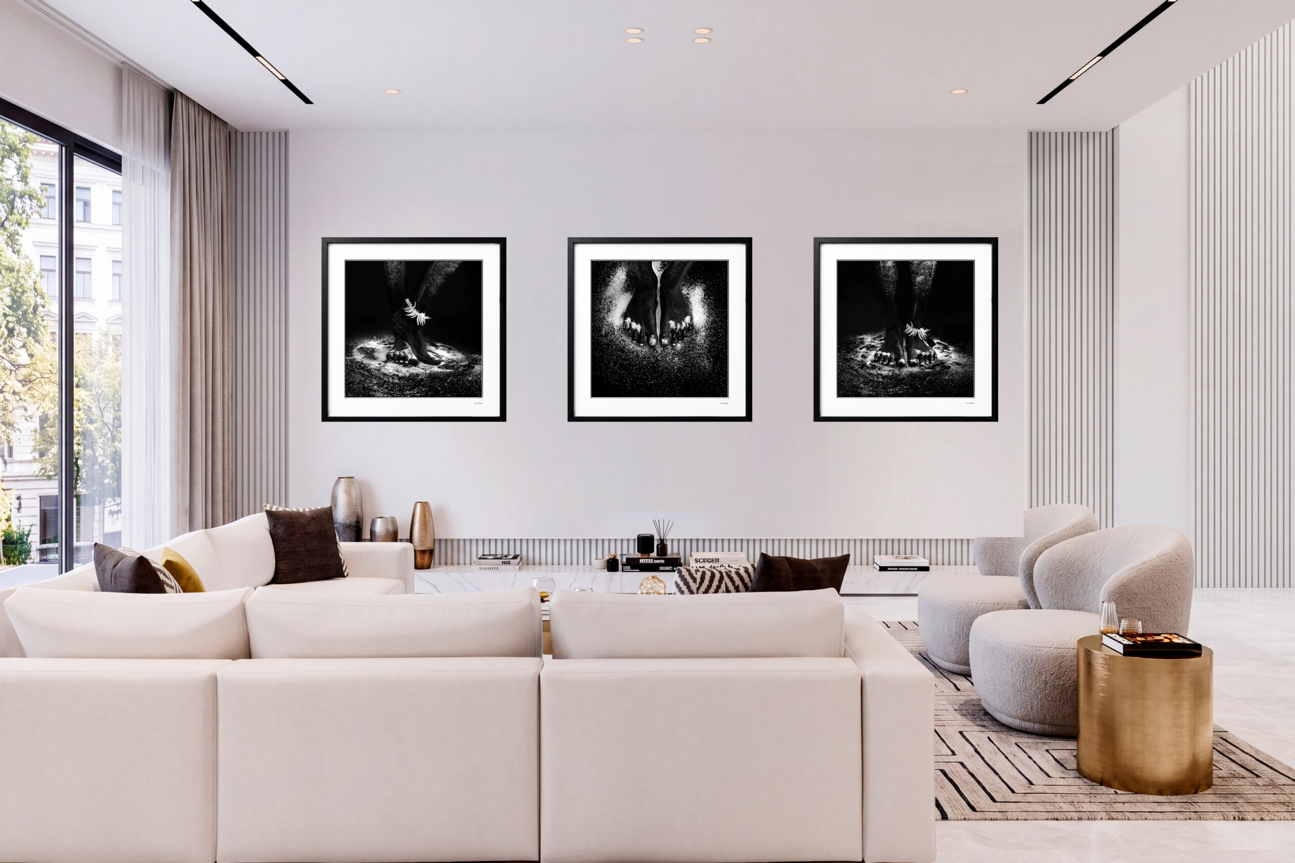 Giuliano Bekor The Others Series OT3 ABC Triptych R2