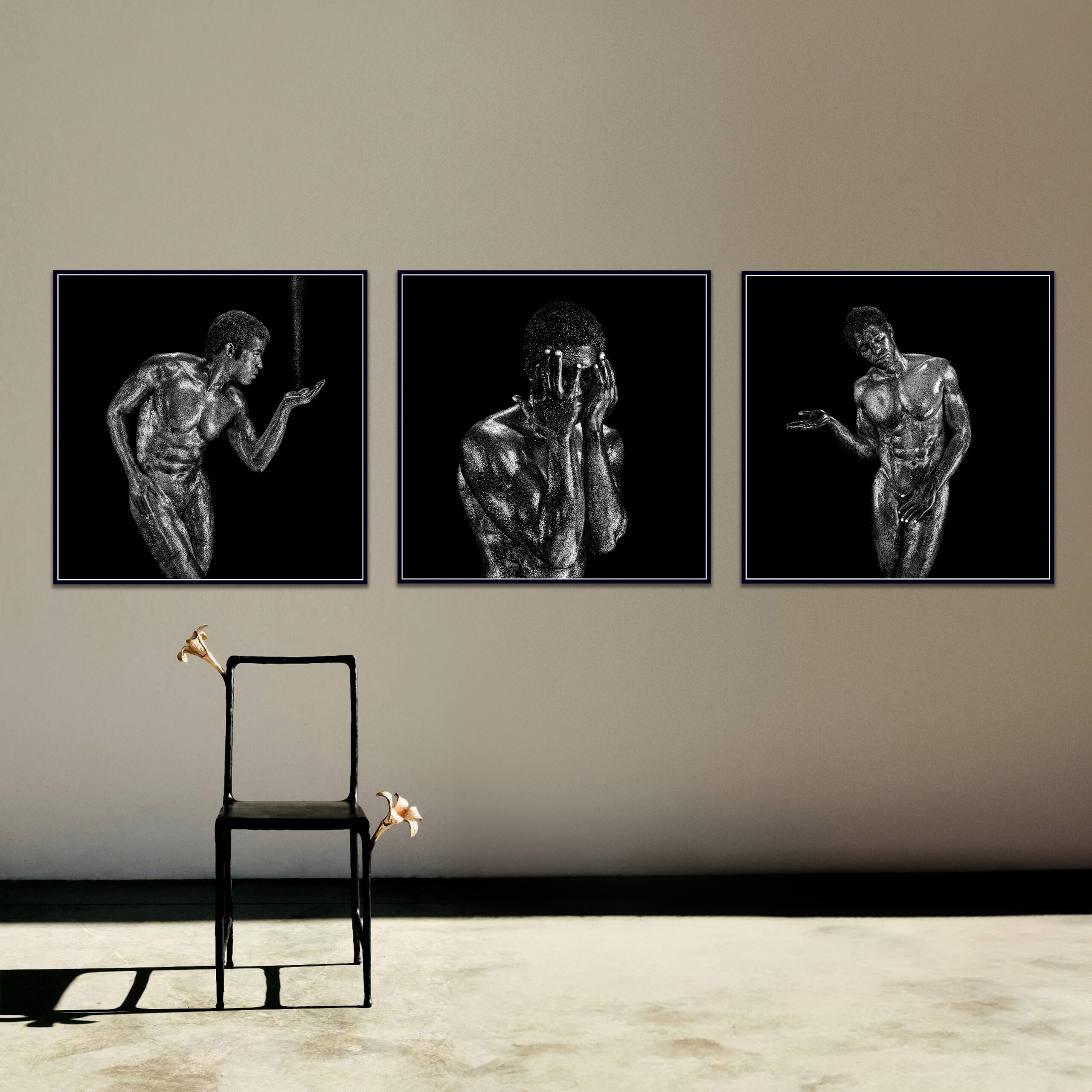 Giuliano Bekor The Others Series OT6ABC Triptych R1