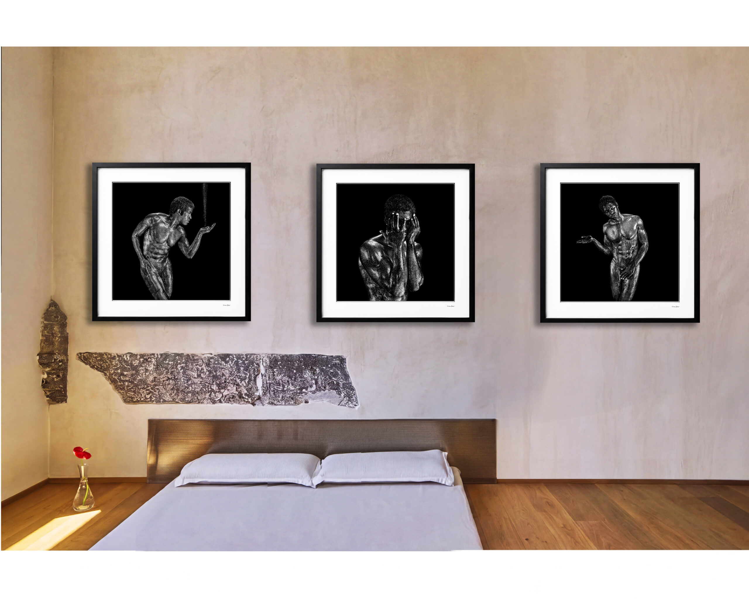 Giuliano Bekor The Others Series OT6ABC Triptych R2