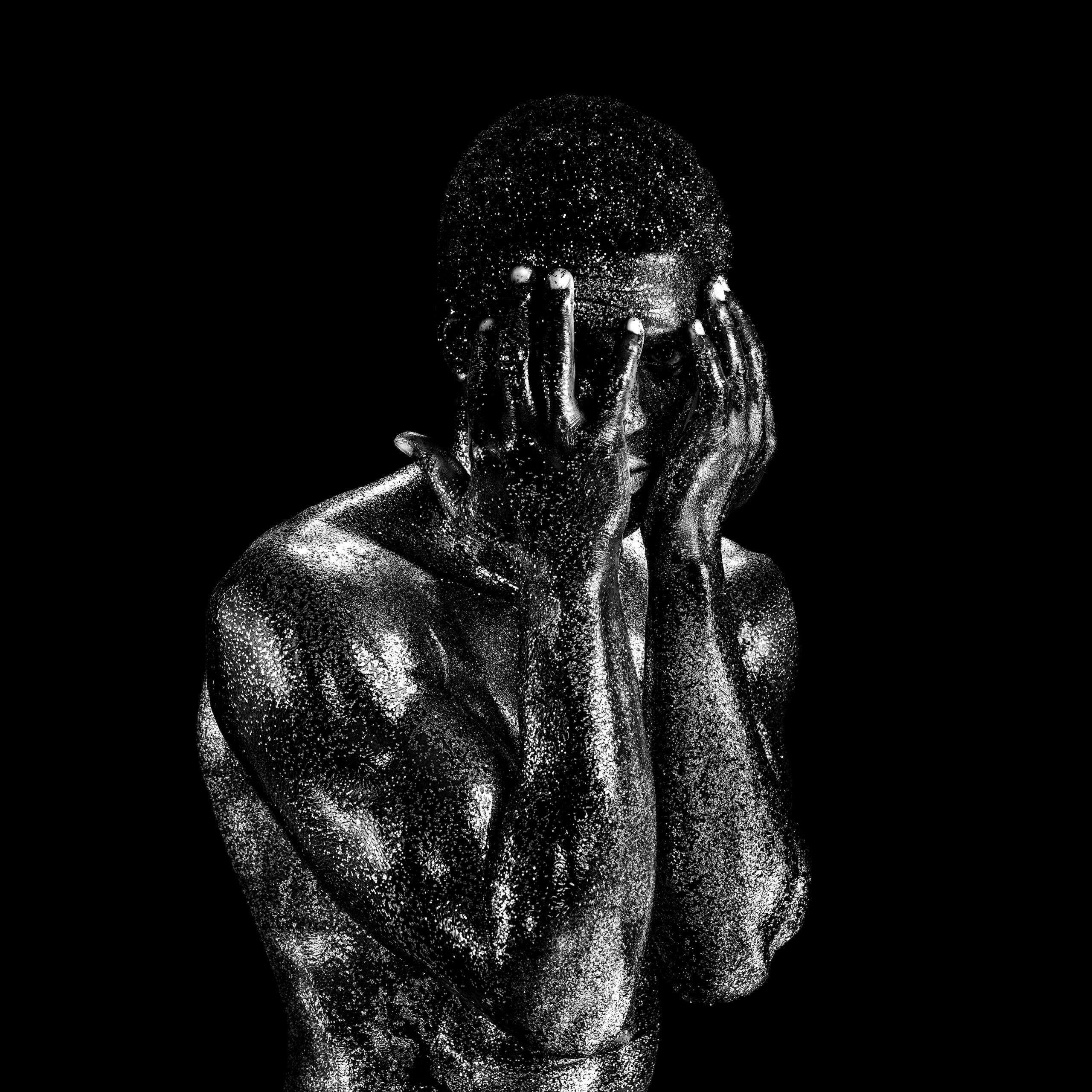Giuliano Bekor The Others Series OT6B Triptych M Print size 40x40 Inches
